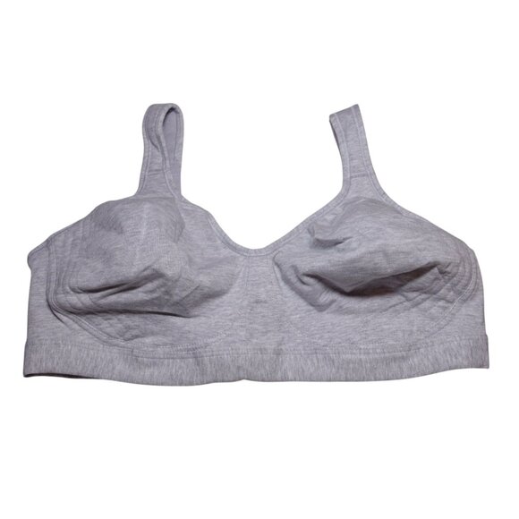 NIP Playtex 18 Hour Ultimate Lift Cotton Wireless Bra Sz 38C Gray 474C - Picture 2 of 9